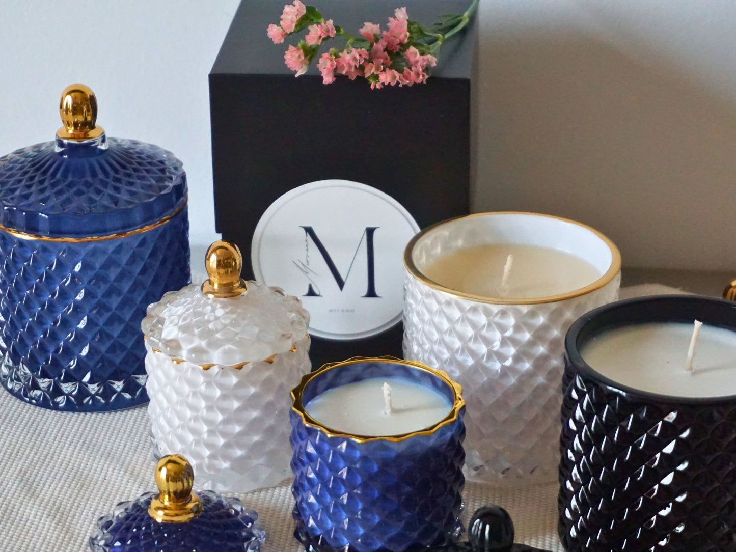Set regalo di candele Sweet Nothings - 2 candele di lusso