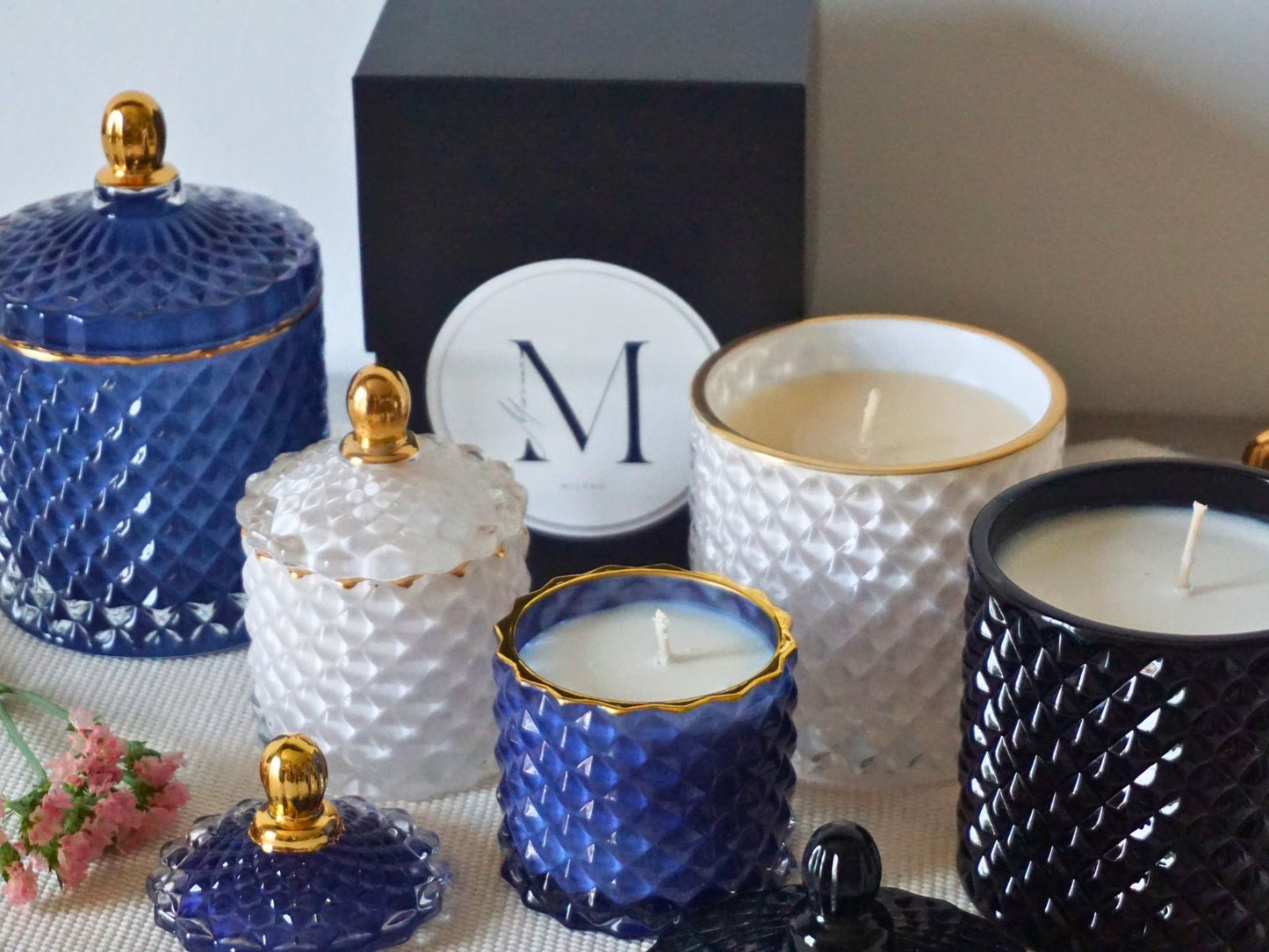 Set regalo di candele Sweet Nothings - 2 candele di lusso