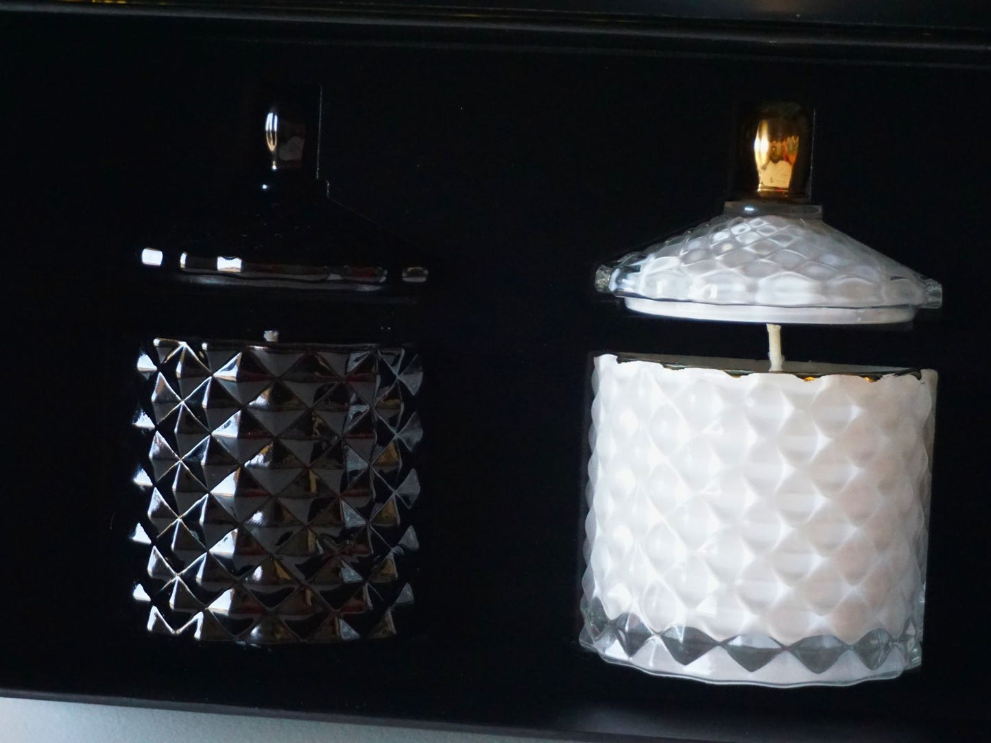 Set regalo di candele per lui e per lei - 2 candele di lusso