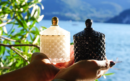 Set regalo di candele per lui e per lei - 2 candele di lusso