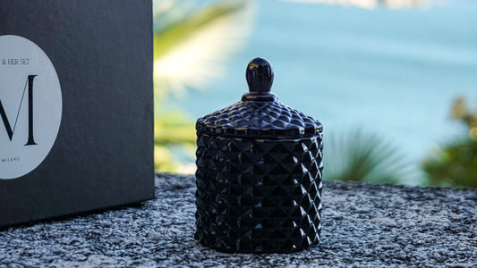Candela di lusso in pelle Ombre