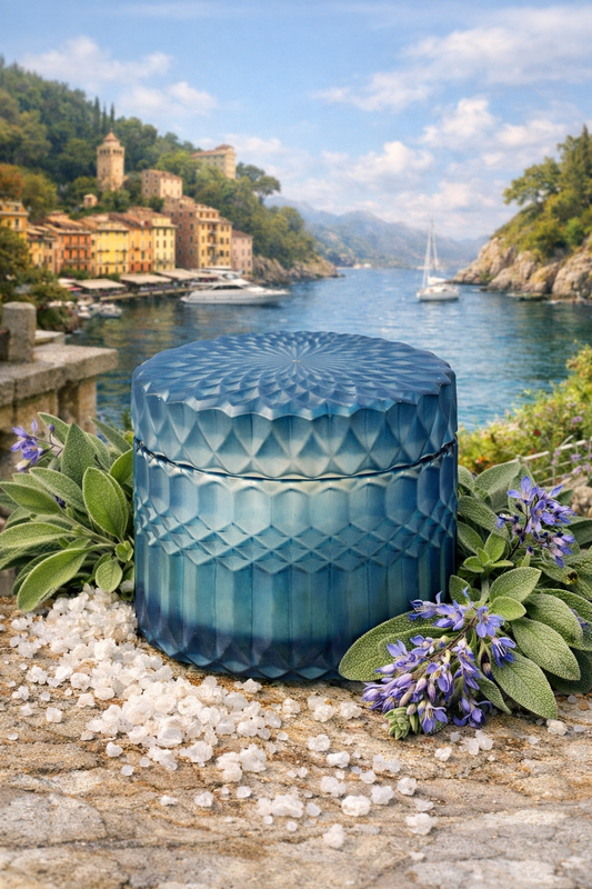 Portofino - Sea Salt and Wood Sage Scented Candle 240ml